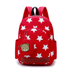 Lightweight Star Print Kindergarten Backpack for Kids