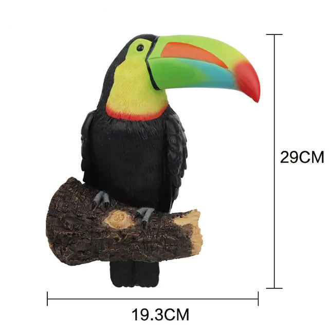 Bird Figurine Tree Hugger Hanging Resin Garden Decor