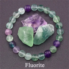 Rose Stone Amazonite Tiger Eye 8mm Beaded Bracelet