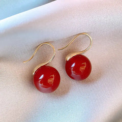 925 Silver Korean Style Pearl Stud Earrings for Women
