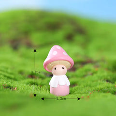 Moss Micro Landscape Figurine DIY Materials with Mushrooms