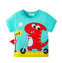 Cotton T-Shirt for Baby Boys in Foreign Style