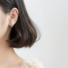 S925 Silver Minimalist Leaf Earrings and Accessories