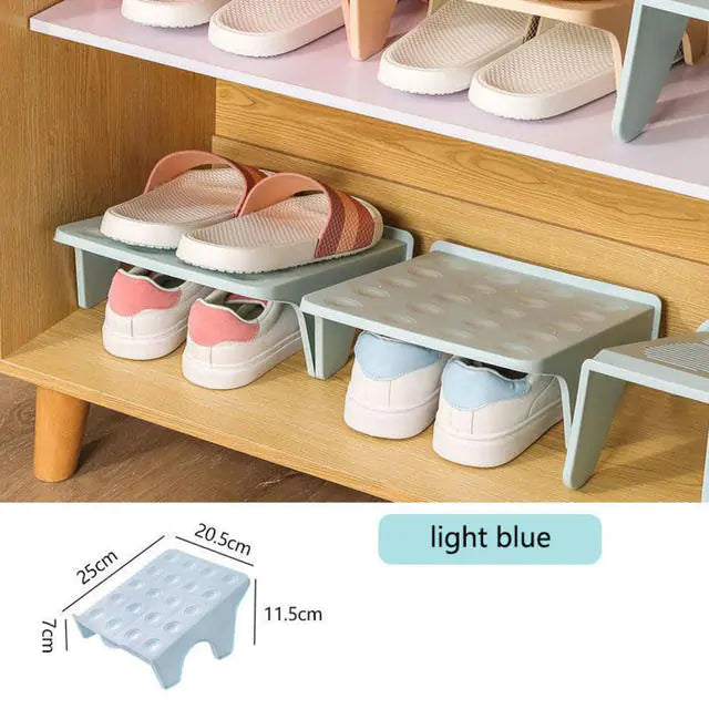 Multifunctional Double Layer Shoe Rack and Organizer