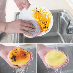 Double-sided Sponge Wipe and Absorbent Kitchen Rag