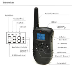 Dog Training Collar with Bark Control and Shock Feature