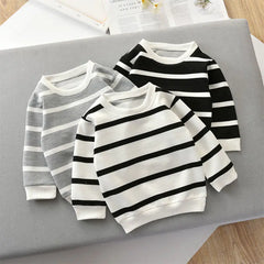 Striped Long-Sleeved T-Shirt for Boys - Autumn Style