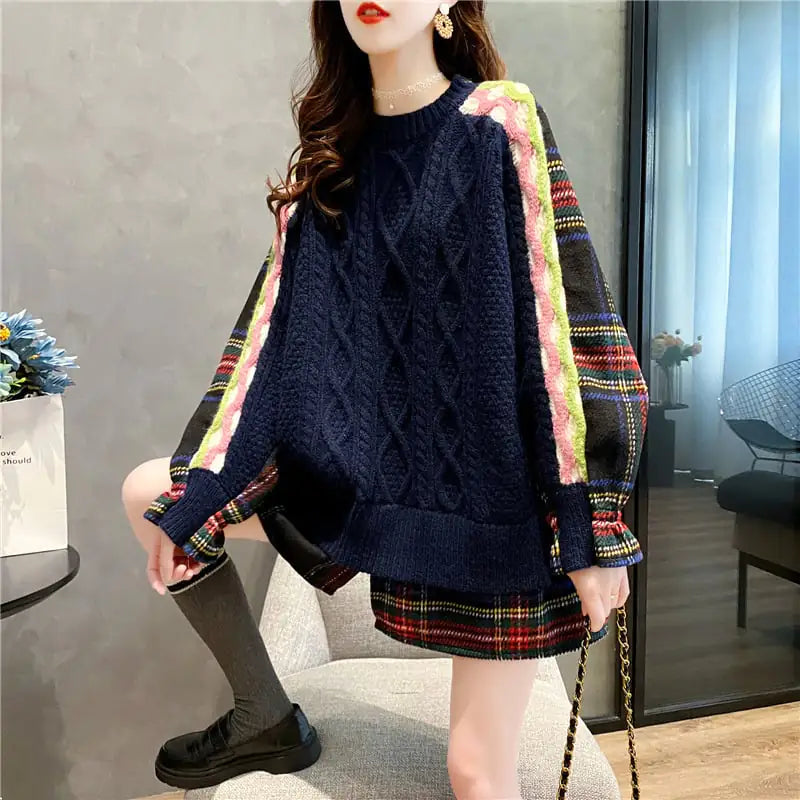 Loose Lazy Style Pullover Sweater Fashion Top