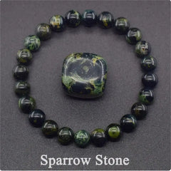 Rose Stone Amazonite Tiger Eye 8mm Beaded Bracelet