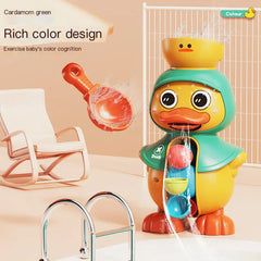 Cute Duck Rotating Water Wheel Bath Toy for Kids