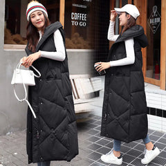 Women's Thickened Mid-Length Down Vest Jacket