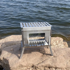 Mini Outdoor Fire Pit BBQ Grill for Camping and Picnics