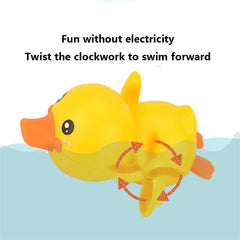 Wind-Up Bath Duck Toy for Kids - Summer Fun