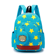 Lightweight Star Print Kindergarten Backpack for Kids