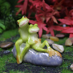 Mini Frog Resin Ornament for Garden Decoration