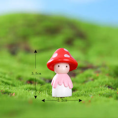 Moss Micro Landscape Figurine DIY Materials with Mushrooms