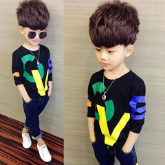 Boys' Long-Sleeved T-Shirt for Autumn Seasons