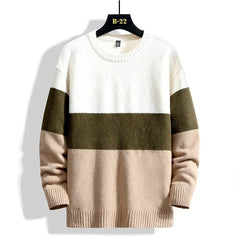 Loose Fit Knit Sweater in Trendy Lazy Style