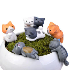 Cozy Moss Micro Landscape Decor - DIY Cute Cat Figure