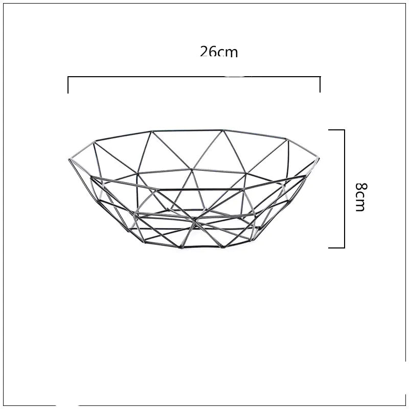 Metal Fruit Basket, Iron Fruit Plate