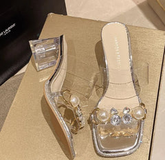 Open-Toe Jute Flat Platform Sandals