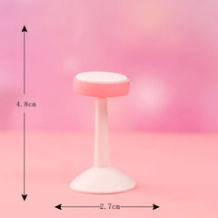 Cute Girl Stool Micro Landscape DIY Decoration Figurine
