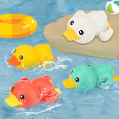 Wind-Up Bath Duck Toy for Kids - Summer Fun