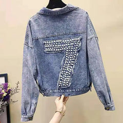 2020 Women's Korean Style Loose Denim Jacket