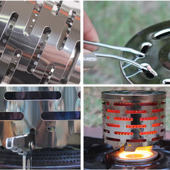 Outdoor Camping Portable Stainless Steel Heater Cover
