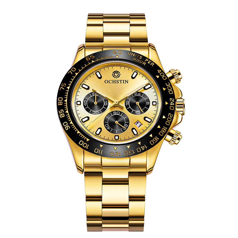 Men's Waterproof Luminous Multifunctional Steel Watch