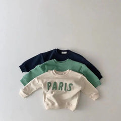 Children's Alphabet Pullover Sweater in Foreign Style