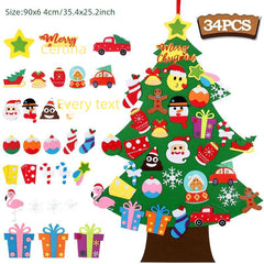 Felt Christmas Tree - DIY 3D Decoration for Holidays