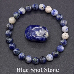 Rose Stone Amazonite Tiger Eye 8mm Beaded Bracelet