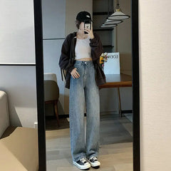 Vintage High Waist Wide Leg Loose Jeans