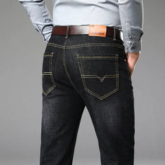 Men's Casual Straight Loose Fit Jeans in Large Size