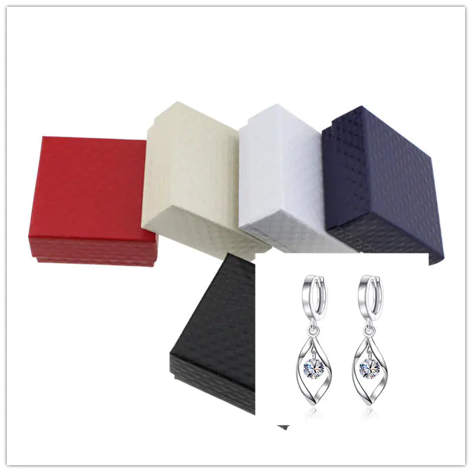 Zircon Silver Earrings with Rotating Pearl Drops
