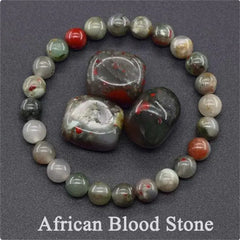 Rose Stone Amazonite Tiger Eye 8mm Beaded Bracelet