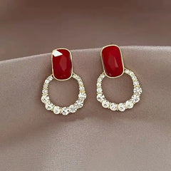 925 Silver Korean Style Pearl Stud Earrings for Women