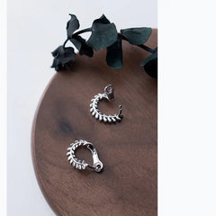S925 Silver Minimalist Leaf Earrings and Accessories