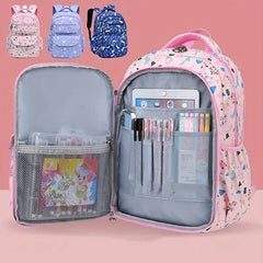 Children's Backpack for Grades 1-6 with Spine Protection