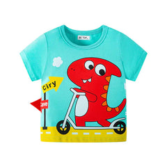 Cotton T-Shirt for Baby Boys in Foreign Style