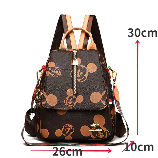 Disney Mickey Women's Luxury Multifunctional Travel Backpack