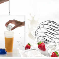 Stainless Steel Protein Shaker with Spring Ball