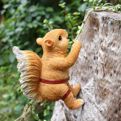 Outdoor Garden Decoration with Cute Squirrel Planters