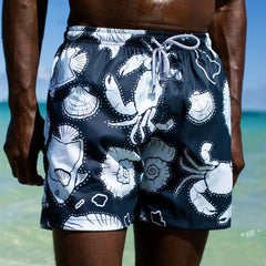 Men's Loose Printed Casual Beach Shorts
