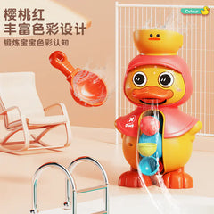 Cute Duck Rotating Water Wheel Bath Toy for Kids