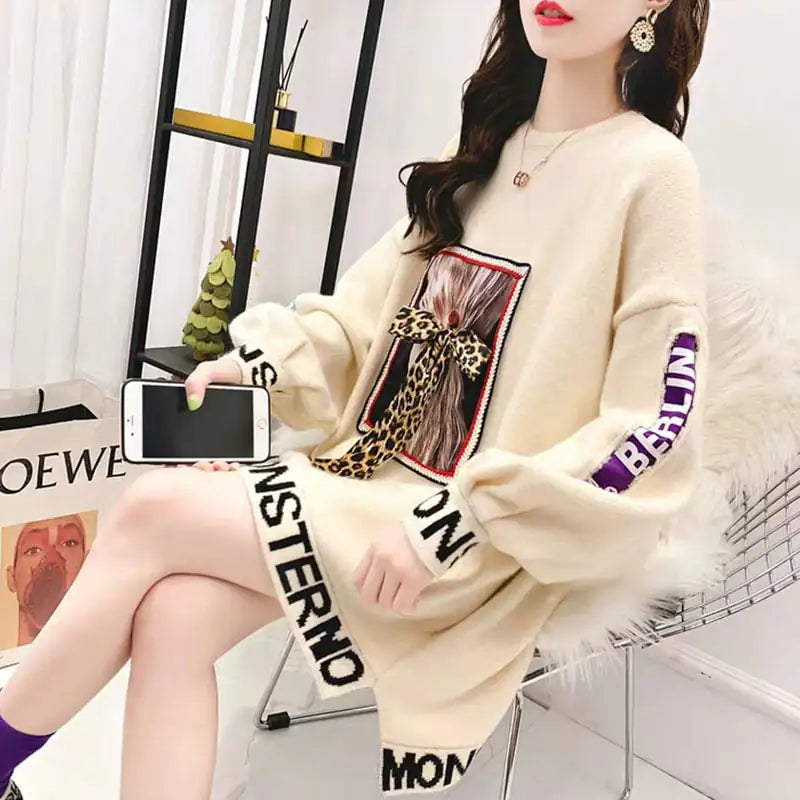 Women's Oversized Lazy Style Pullover Sweater