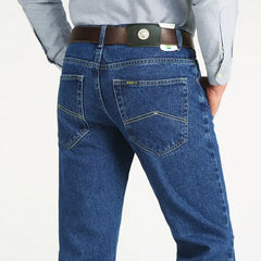 Men's Retro High-Rise Loose Straight-Leg Jeans
