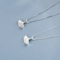 S925 Silver Ginkgo Leaf Necklace for Women (Custom Order)