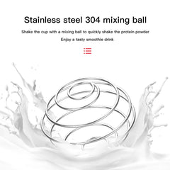 Stainless Steel Protein Shaker with Spring Ball